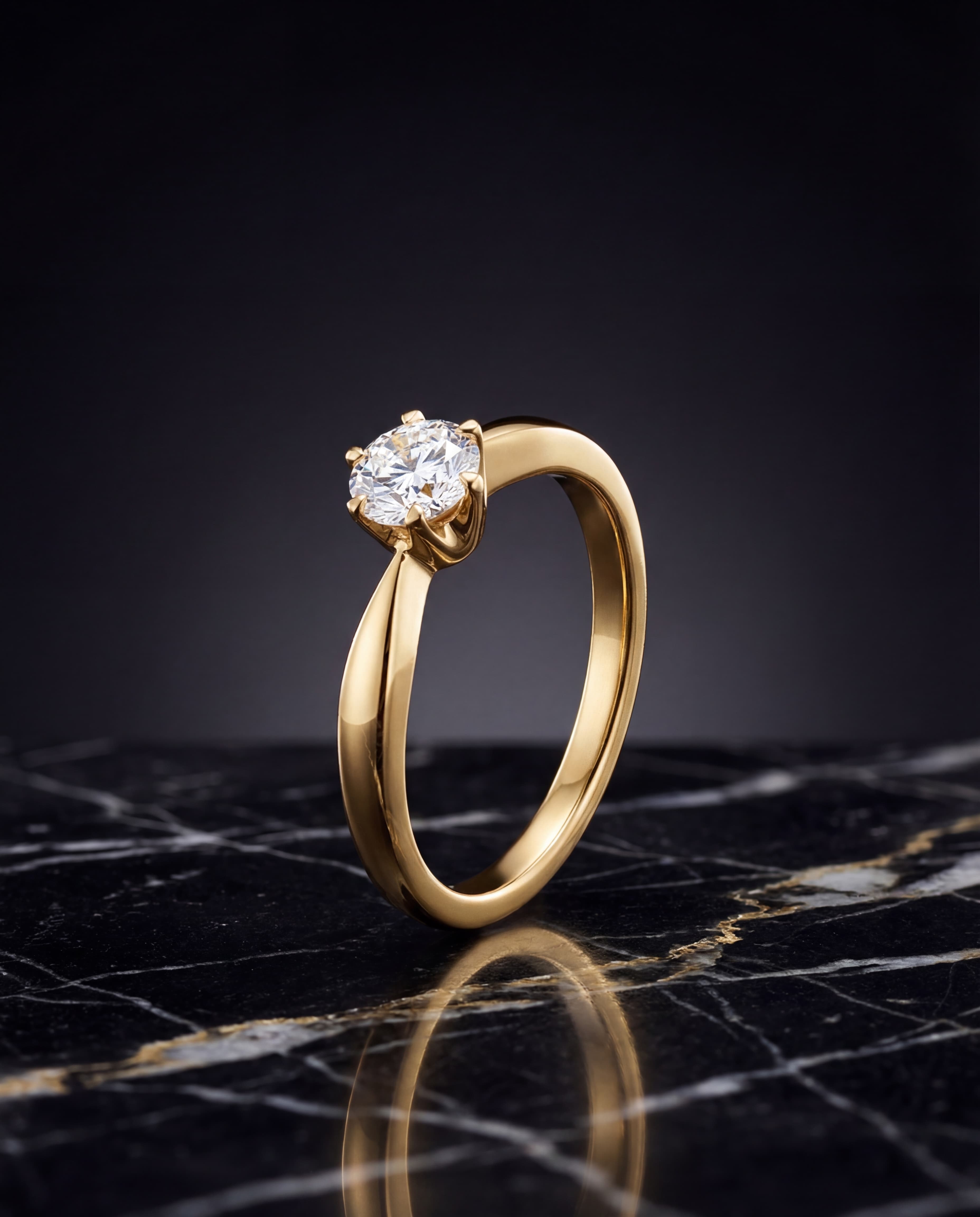 Anel solitário — ângulo 2